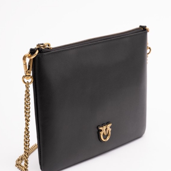 Classic Dimply Pinko Flat Bag Black - Picture 3 of 8